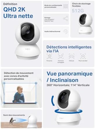 caméra de surveillance intérieure Tapo C210
