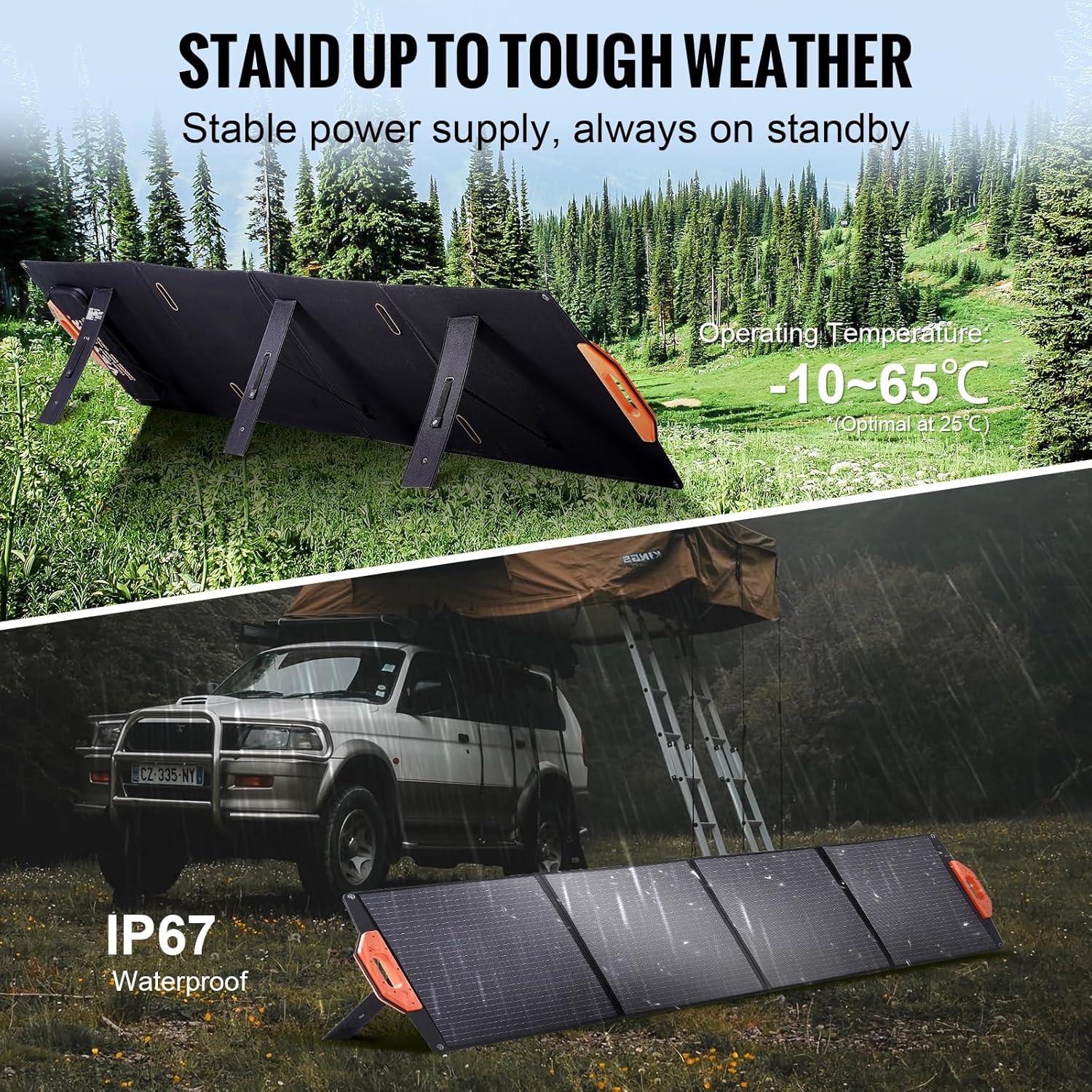 panneau solaire portable VEVOR 200 W